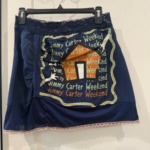 Y2K miniskirt made from recycled T-shirt